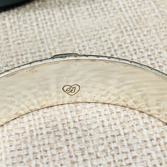 Brighton Silver Leather Bangle Bracelet - Picture 2 of 3